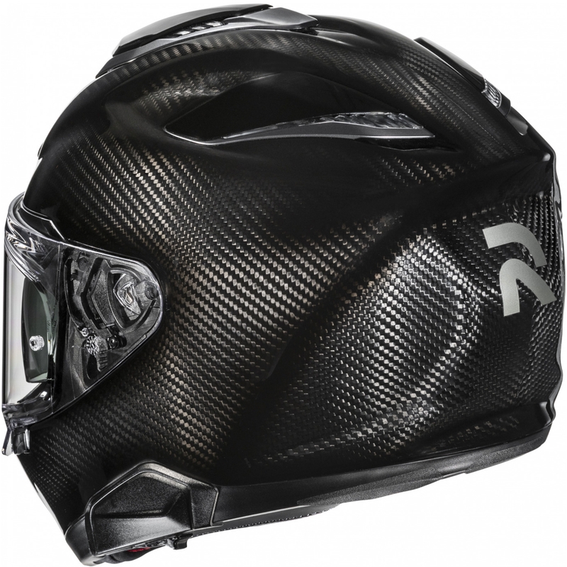 HJC RPHA 72 Carbon Solid Integralhelm für Motorradfahrer, Schwarz