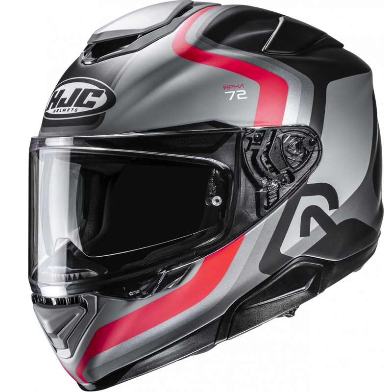 Integralhelm Motorrad HJC RPHA 72 Ernem MC1SF schwarz-grau-rot