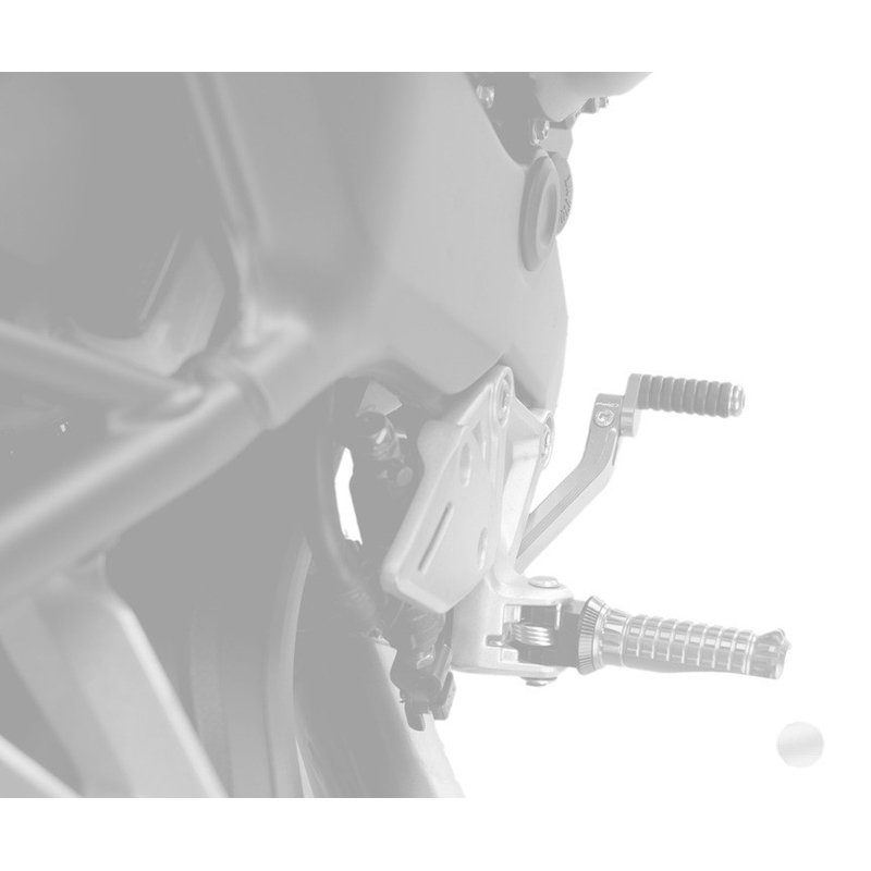 Brake foot pedal PUIG silber adjustable