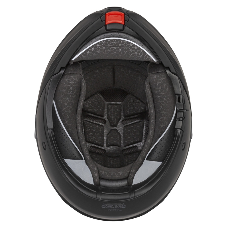 Cassida Modulo 2.1 Compass Motorrad-Klapphelm matt schwarz-grau