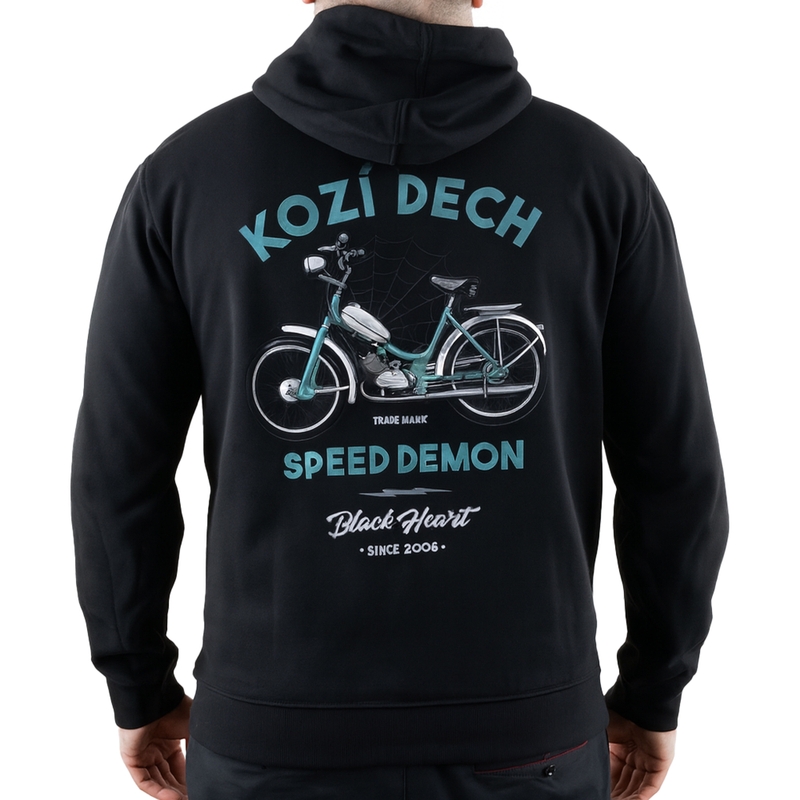 Black Heart Ziegenatem Sweatshirt Schwarz
