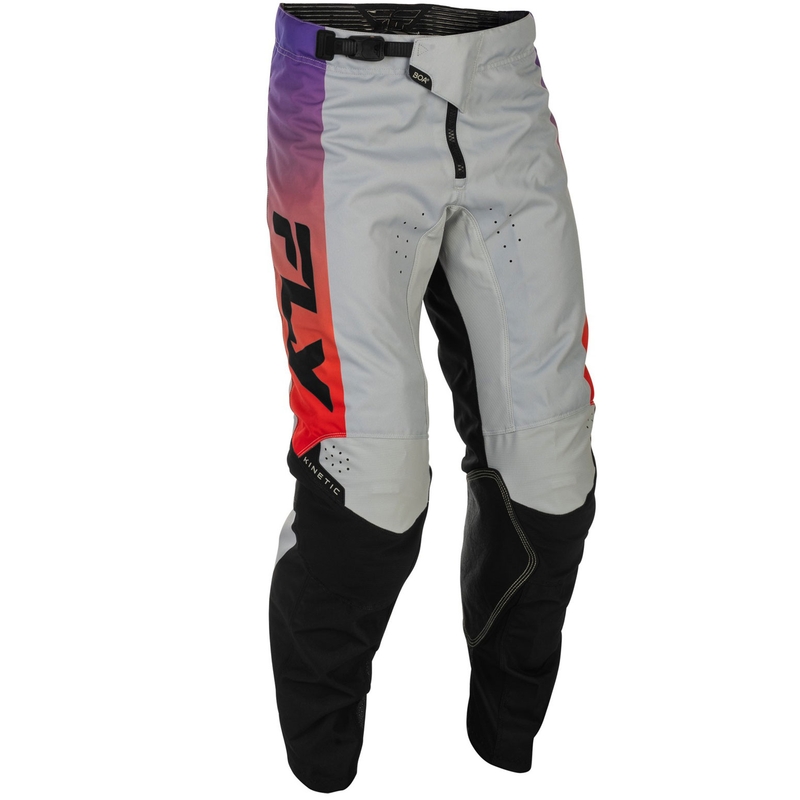 Motocrosshose FLY Racing - USA Kinetic grau-rot-lila-schwarz