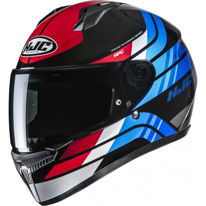 Integralhelm Motorrad HJC C10 Hiper MC21 schwarz-blau-rot