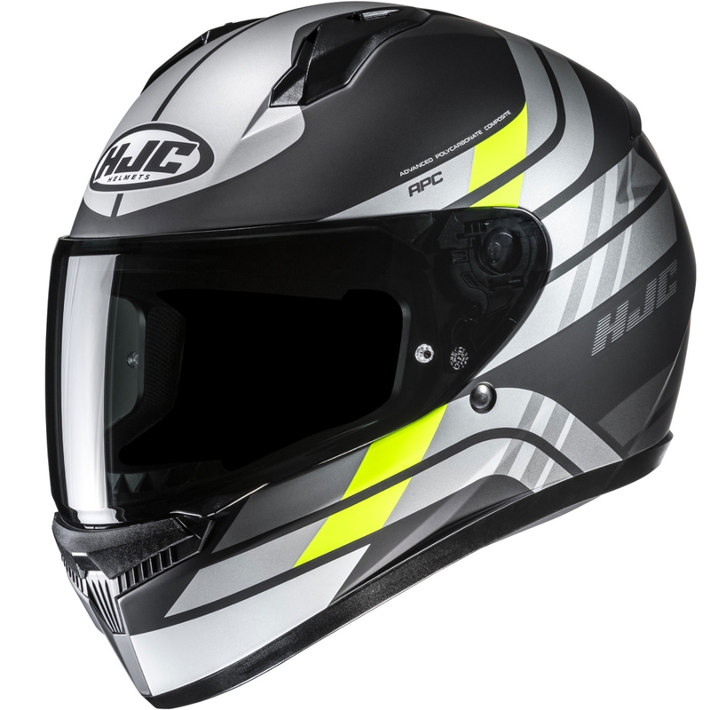 Integralhelm Motorrad HJC C10 Hiper MC3HSF schwarz-silber-gelb
