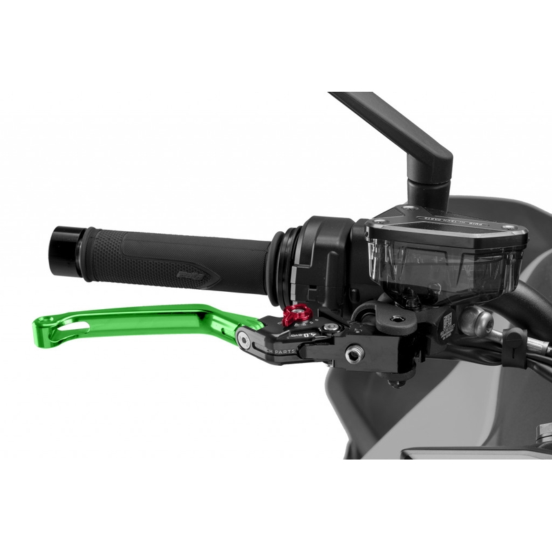 Bremsehebel ohne Adapter PUIG 4.0 foldable green/red