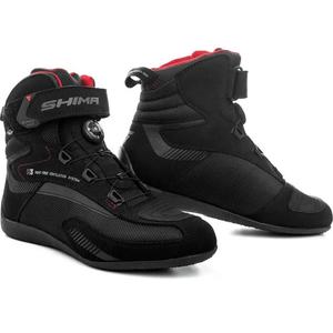 Damen Motorradstiefel Shima Exo Vented schwarz-grau-rot