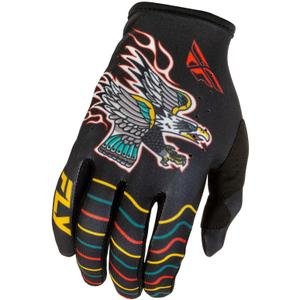FLY Racing Motocrosshandschuhe - USA Lite Americana schwarz-rot-gold