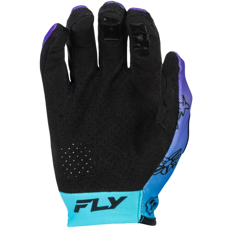 Motocross-Handschuhe FLY Racing - USA Lite Outline lila-blau-schwarz