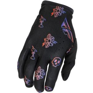 Motocrosshandschuhe FLY Racing - USA Lite Outline schwarz-rot-lila