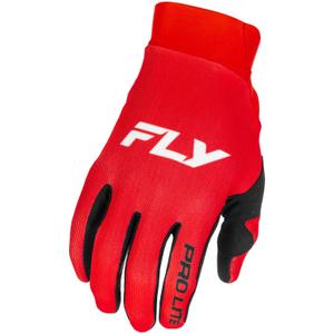 Motocrosshandschuhe FLY Racing - USA Pro Lite rot-weiß