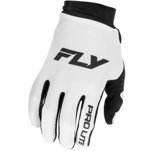 Motocrosshandschuhe FLY Racing - USA Pro Lite weiß-schwarz
