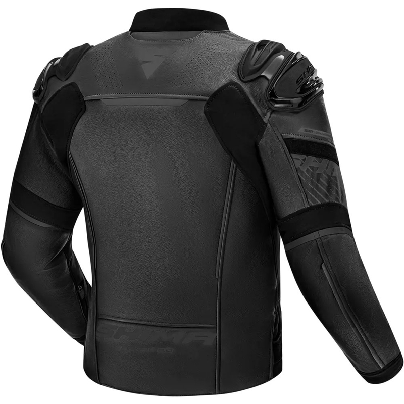 Shima Bandit 2.0 Leder-Motorradjacke schwarz-schwarz