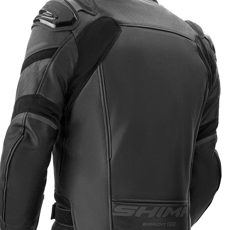 Shima Bandit 2.0 Leder-Motorradjacke schwarz-schwarz