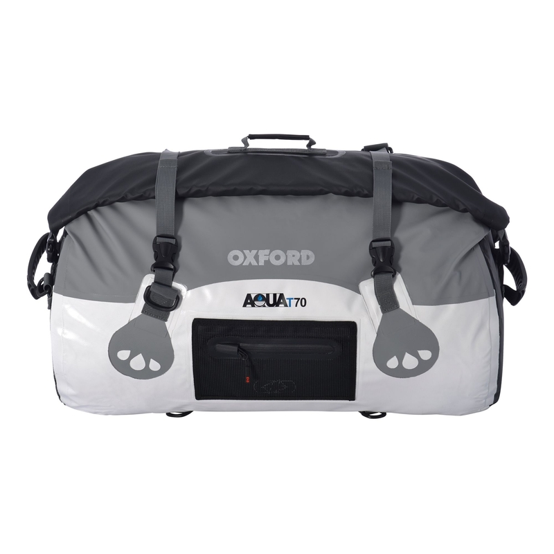 Wasserdichte Oxford Aqua70 Rolltasche weiß-grau