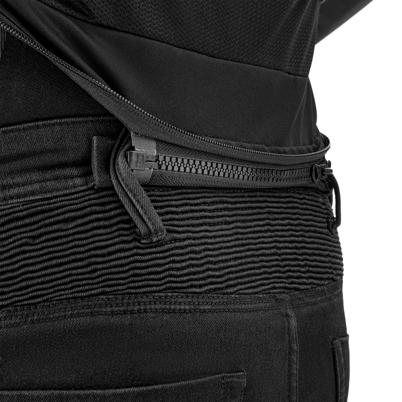 Shima Bandit 2.0 Leder-Motorradjacke schwarz-schwarz