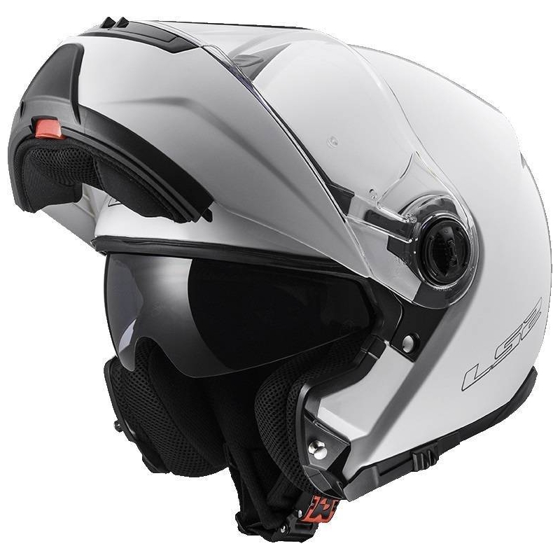 LS2 FF325 Strobe Weiß Flip-up Motorradhelm Ausverkauf
