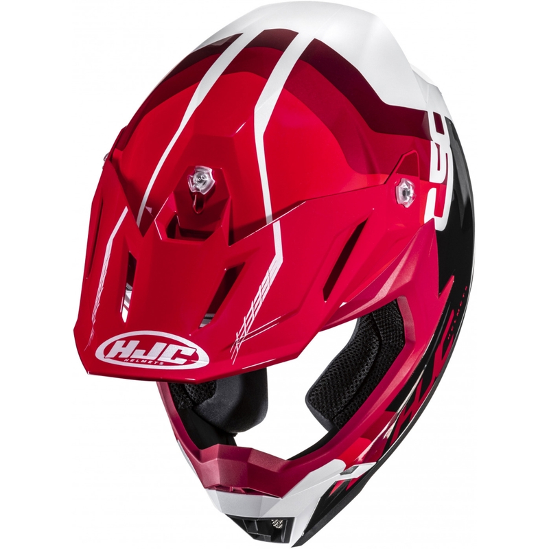 Motocrosshelm HJC C50 Primal MC1 schwarz-rot-weiß