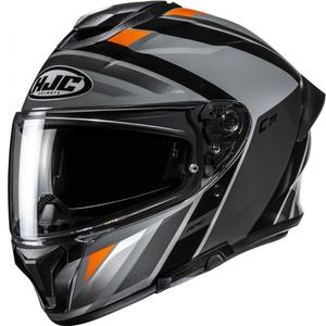 Integralhelm Motorrad HJC C71 Faber MC7 schwarz-grau-orange