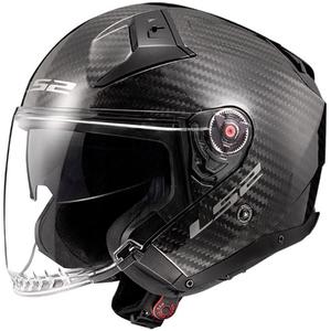 Jet-Motorradhelm LS2 OF603 Infinity II Carbon-06 schwarz glänzend