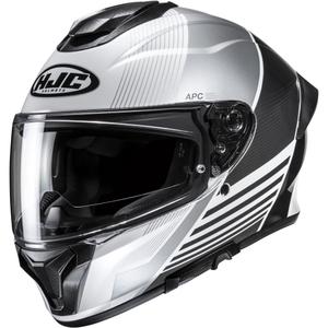 HJC C71 Morix MC5 Integralhelm Motorrad schwarz-silber