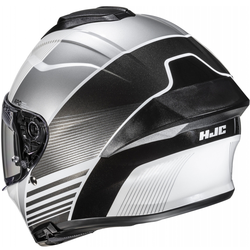 HJC C71 Morix MC5 Integralhelm Motorrad schwarz-silber