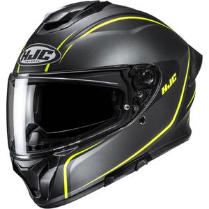 Integralhelm Motorrad HJC C71 Quez MC3HSF schwarz-fluo gelb