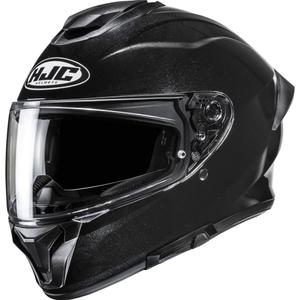 Integralhelm Motorrad HJC C71 Solid metallic schwarz