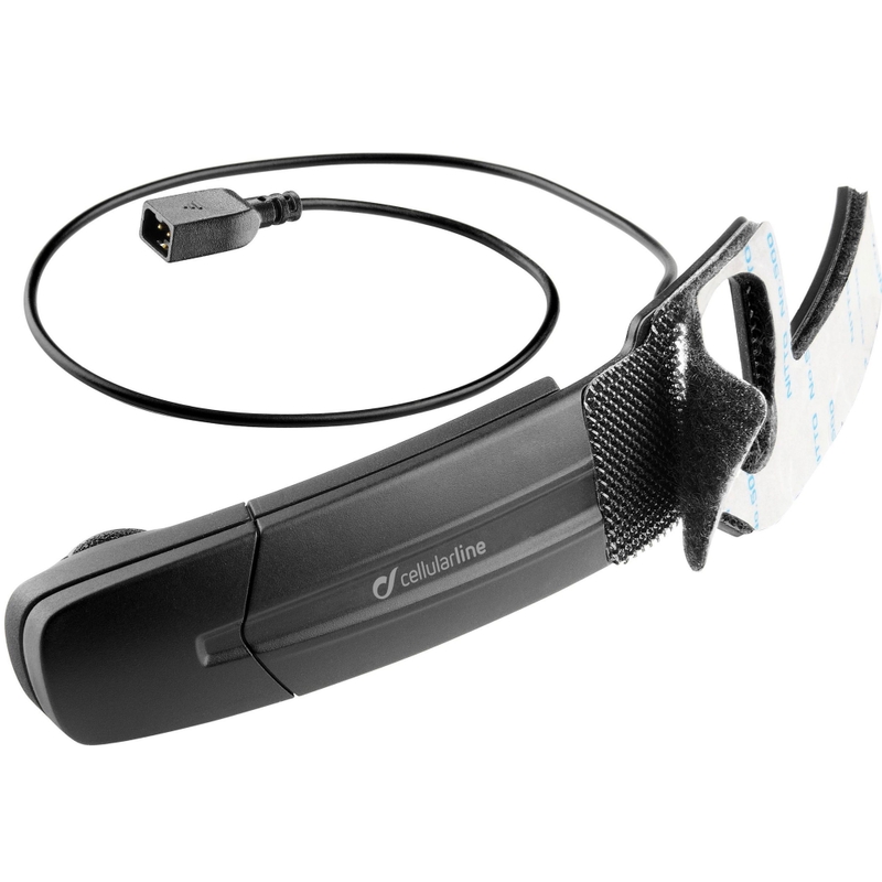 Zusatzmikrofon Interphone mit Flachstecker schwarz