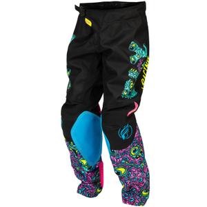 Kinder Motocrosshose FLY Racing - USA Kinetic Mutant schwarz-mehrfarbig