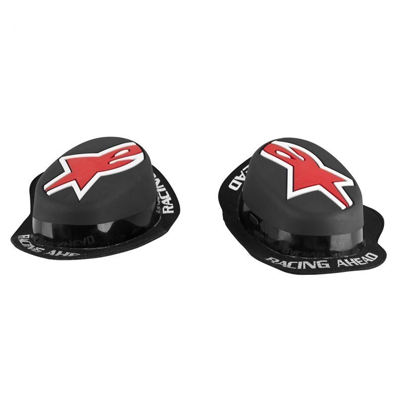 Alpinestars GP Regen schwarz und rot Knie Schieberegler