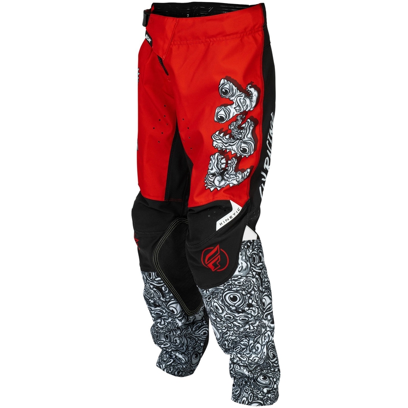Kinder Motocrosshose FLY Racing - USA Kinetic Mutant rot-weiß-schwarz