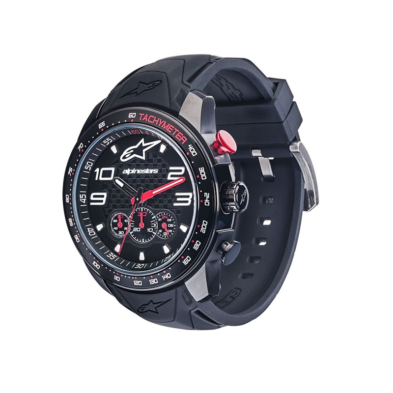 Alpinestars Tech Chrono PVD schwarz-rot Uhr