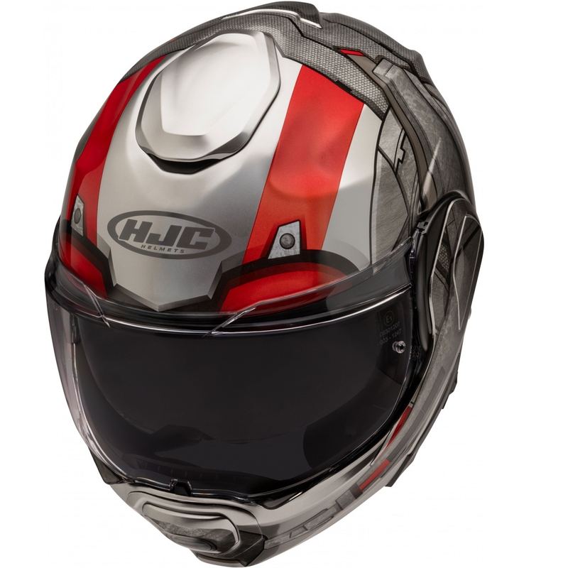 HJC F100 Ant-Man Marvel MC1 Motorrad Klapphelm grau-rot