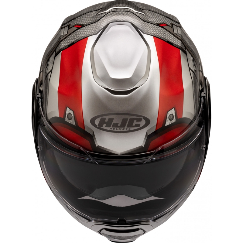 HJC F100 Ant-Man Marvel MC1 Motorrad Klapphelm grau-rot