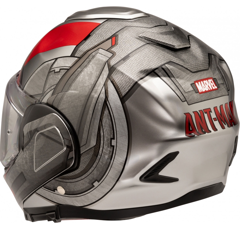 HJC F100 Ant-Man Marvel MC1 Motorrad Klapphelm grau-rot