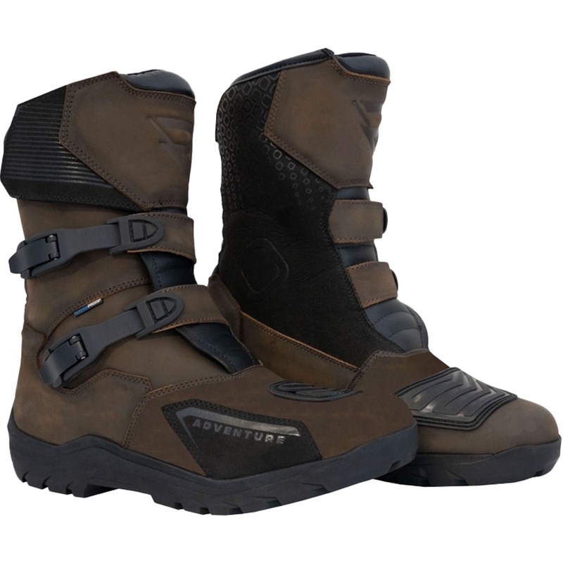 Motorradstiefel Street Racer Adventure Low WP braun