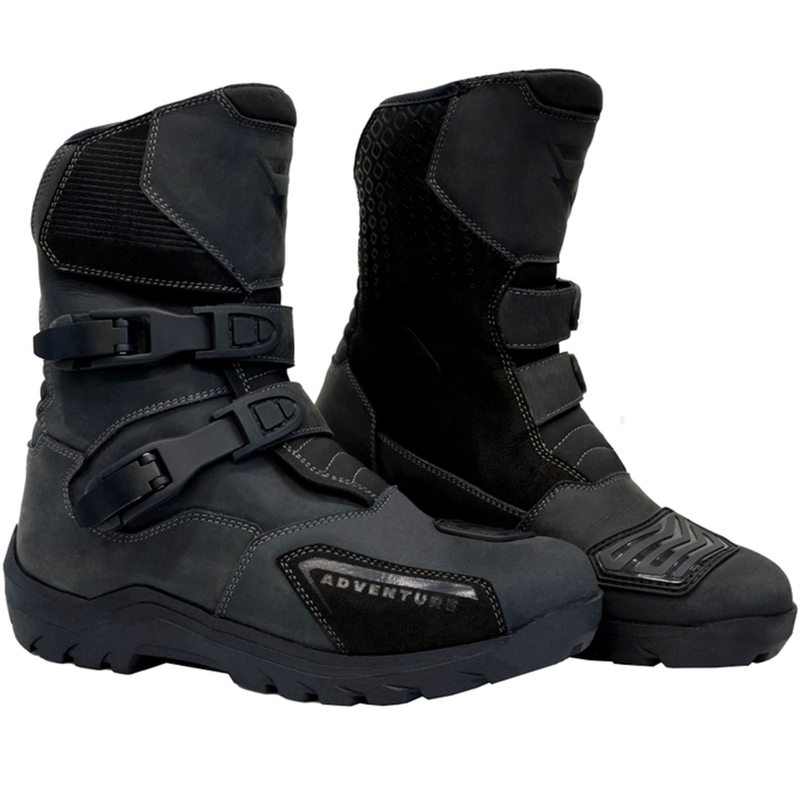 Street Racer Adventure Low WP Motorradstiefel Schwarz