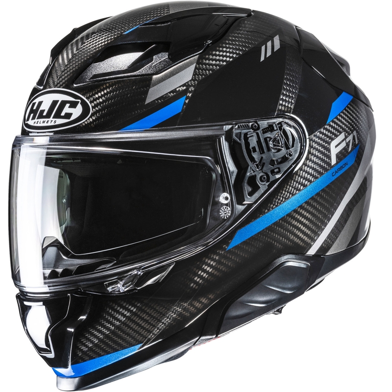 Integralhelm Motorrad HJC F71 CARBON Esira MC2 schwarz-blau