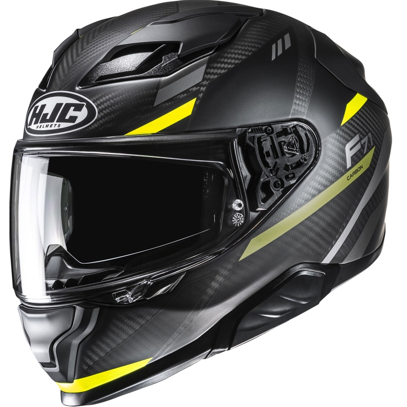 Integralhelm Motorrad HJC F71 CARBON Esira MC3HSF schwarz-fluo gelb