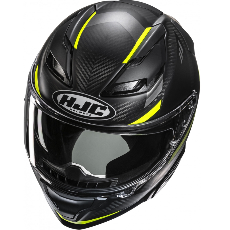 Integralhelm Motorrad HJC F71 CARBON Esira MC3HSF schwarz-fluo gelb