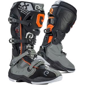 Eleveit X-Legend Motorradstiefel grau-orange