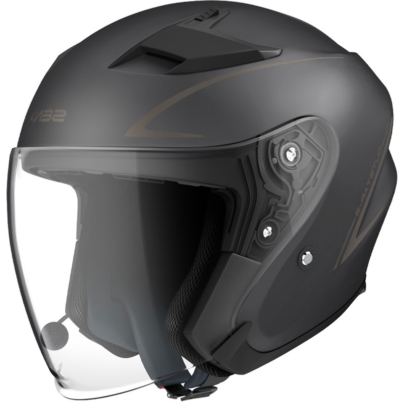 Offener Motorradhelm SENA Outstar S schwarz matt