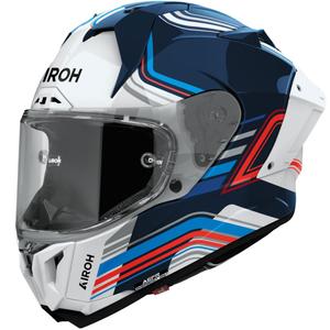 Airoh GP800 Hurricane Integralhelm Motorrad glänzend blau-weiß
