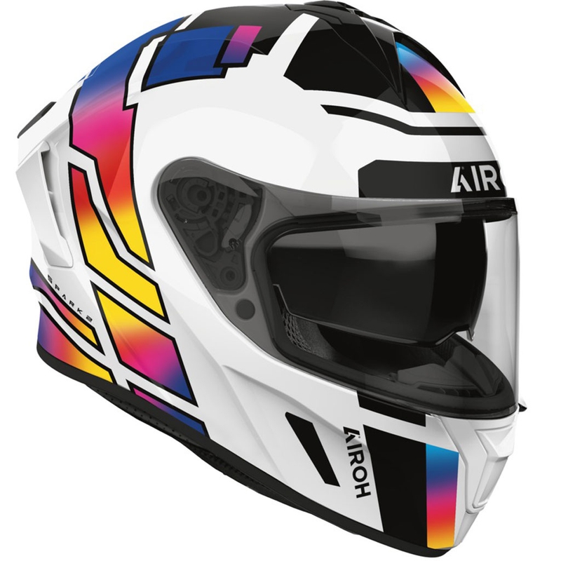 Airoh SPARK 2 Livery Integralhelm für Motorradfahrer, glänzend, Regenbogenfarben