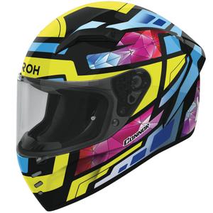 Airoh CONNOR Stellar Integralhelm Motorrad glänzend gelb-blau-pink-schwarz