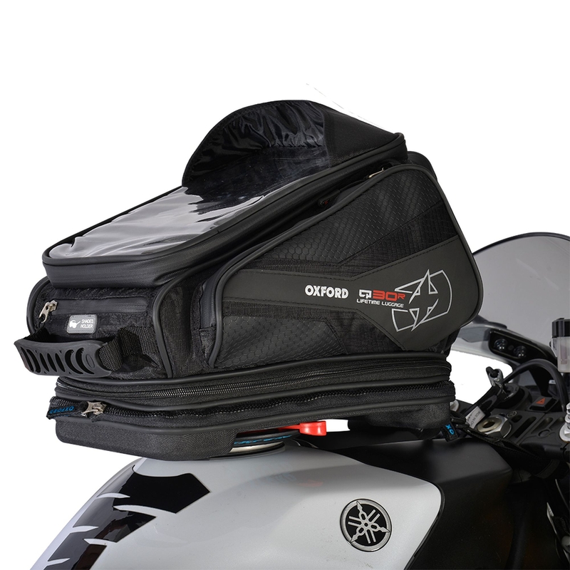 Tankrucksack für Motorrad Oxford Q30R QR schwarz Ausverkauf