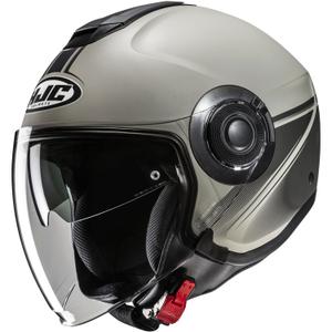 Jet-Motorradhelm HJC i40N Vision MC5SF grau-schwarz