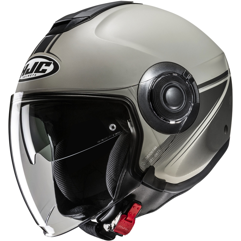 Jet-Motorradhelm HJC i40N Vision MC5SF grau-schwarz