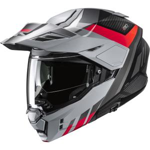 Klapphelm Motorrad HJC i80 Imes MC1SF grau-schwarz-rot