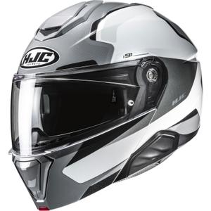 Klapphelm Motorrad HJC i91 Felio MC5 grau-weiß